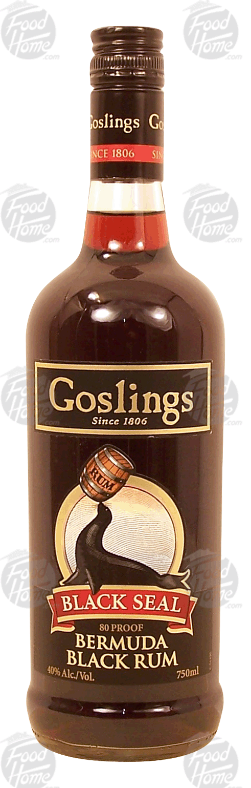 Gosling's Black Seal bermuda black rum, 40% alc. by vol. Full-Size Picture